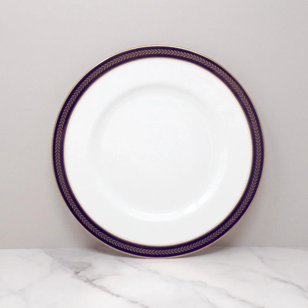 Vintage Coalport Bone China Blue Wheat Dinner Plate